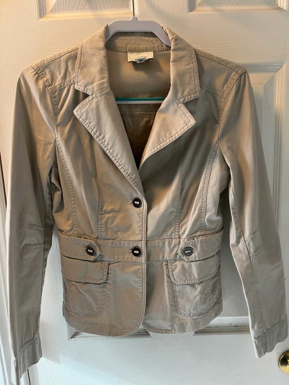 Classic Women's Beige Tailored Jacket by Loft